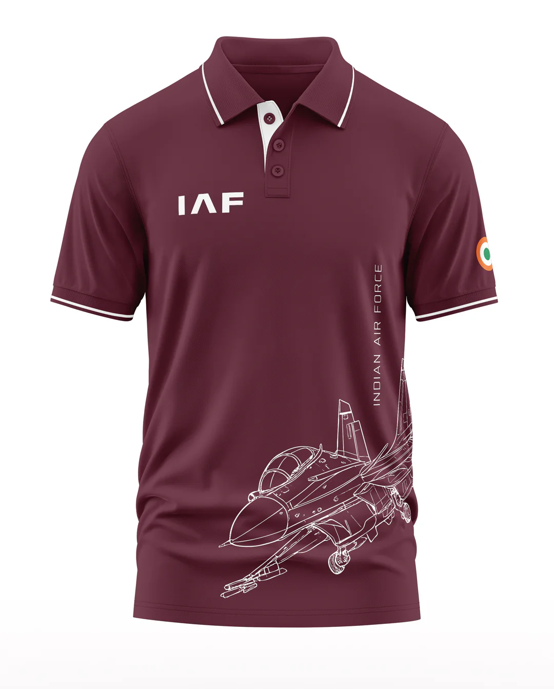 IAF Fighter Jet Polo Collar T-Shirt - Image 5