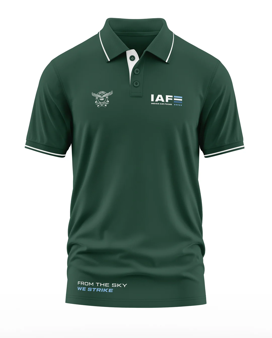IAF From The Sky Polo Collar T-Shirt - Image 3