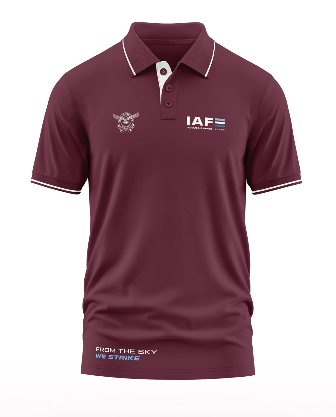 IAF From The Sky Polo Collar T-Shirt - Image 5