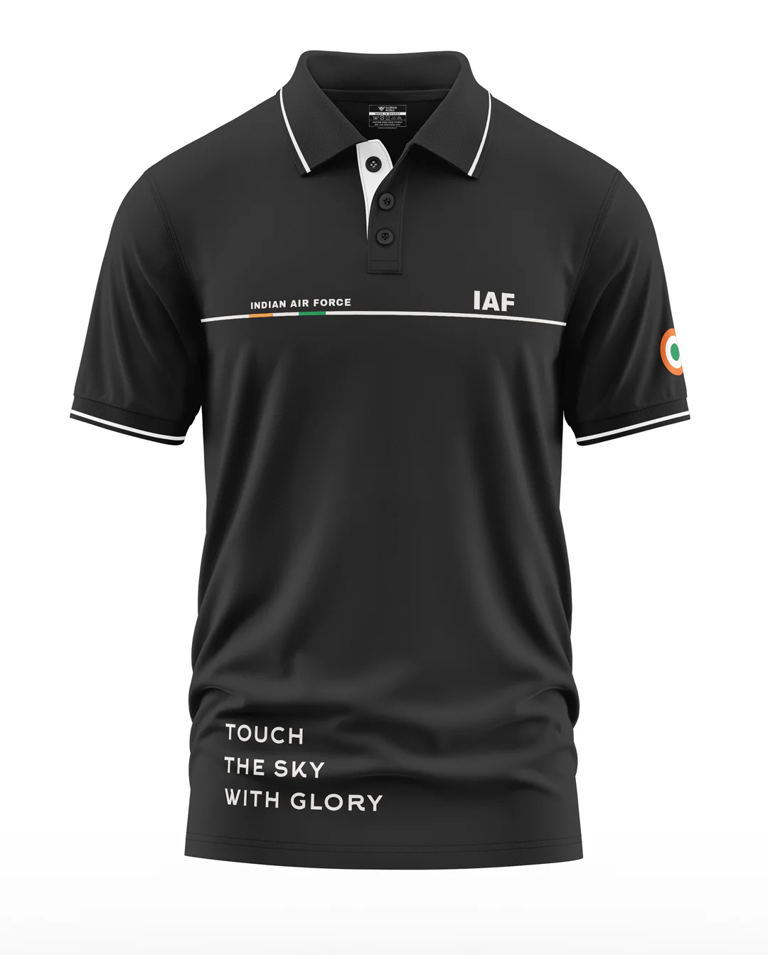 IAF Indian Air Force Style Polo Collar T-Shirt - Image 2