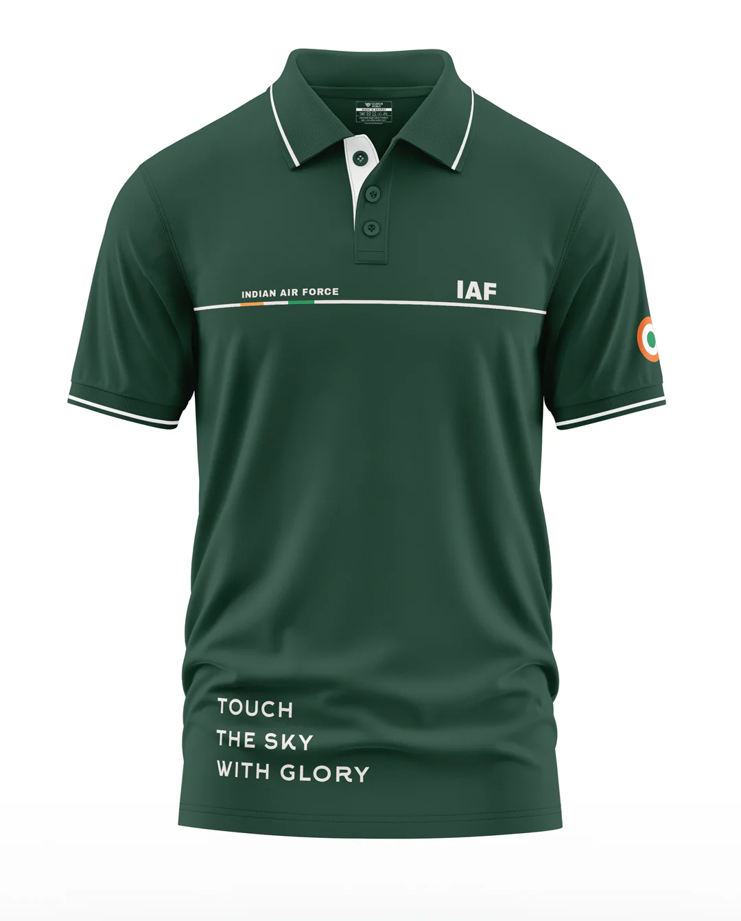 IAF Indian Air Force Style Polo Collar T-Shirt - Image 3