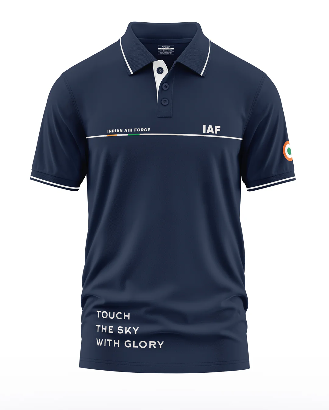 IAF Indian Air Force Style Polo Collar T-Shirt - Image 4
