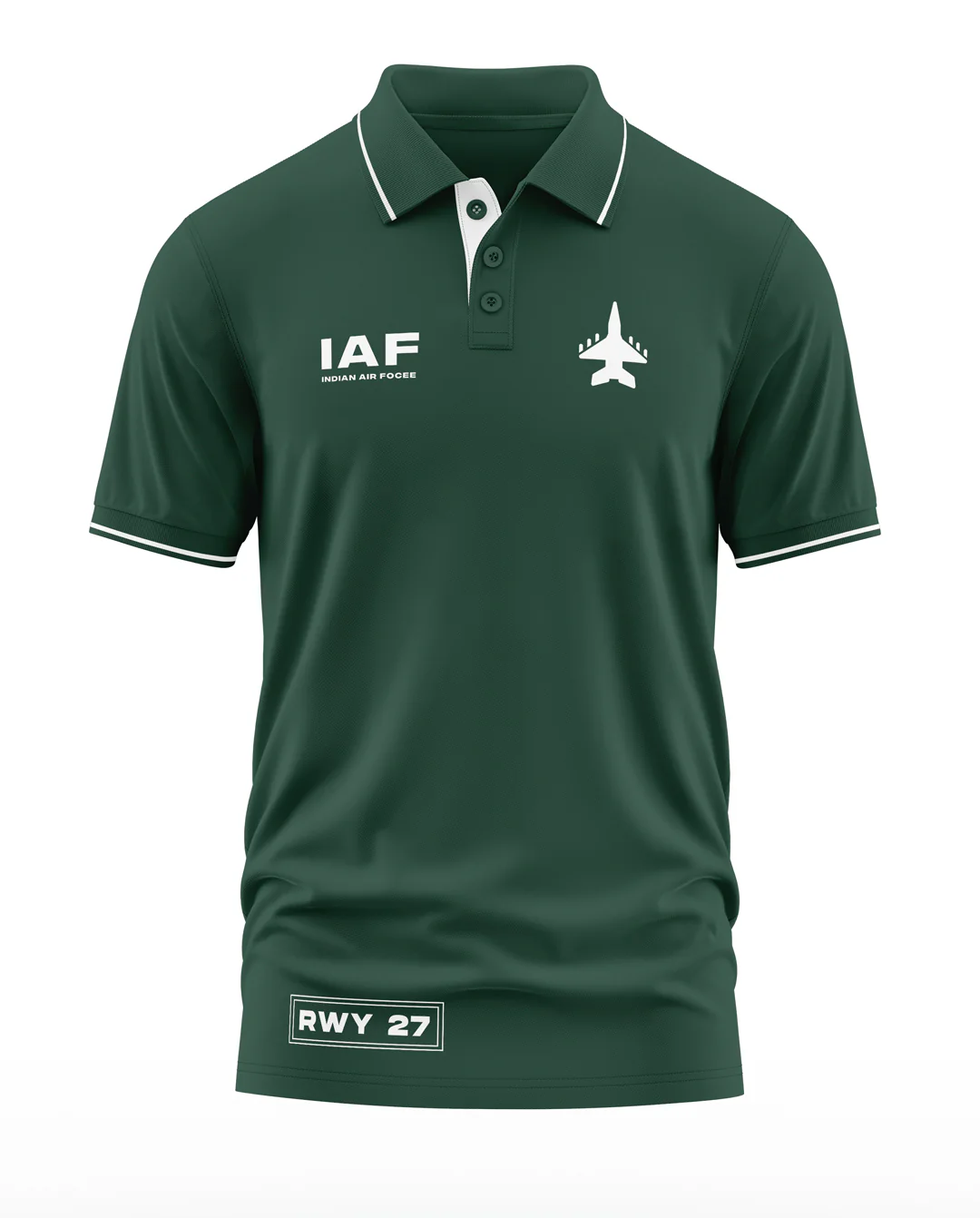 IAF RWY 27 Polo Collar T-Shirt - Image 3