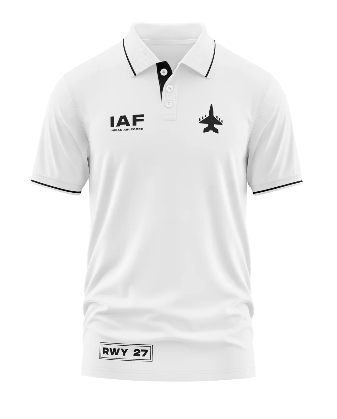 IAF RWY 27 Polo Collar T-Shirt - Image 5