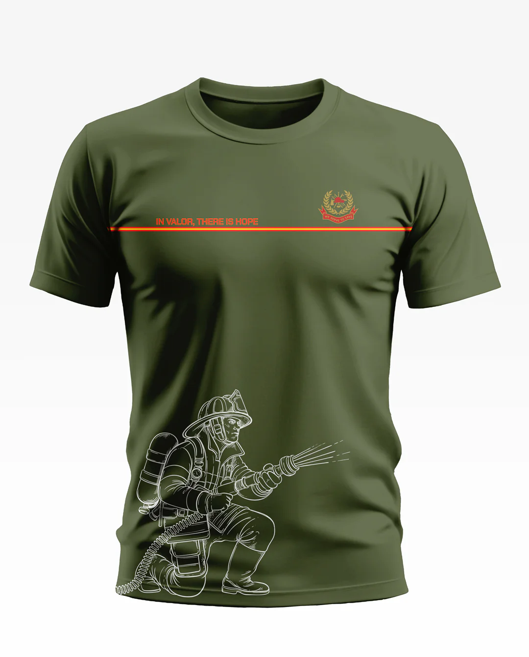 In Valor There Is Hope Soft Cotton T-shirt - Image 3