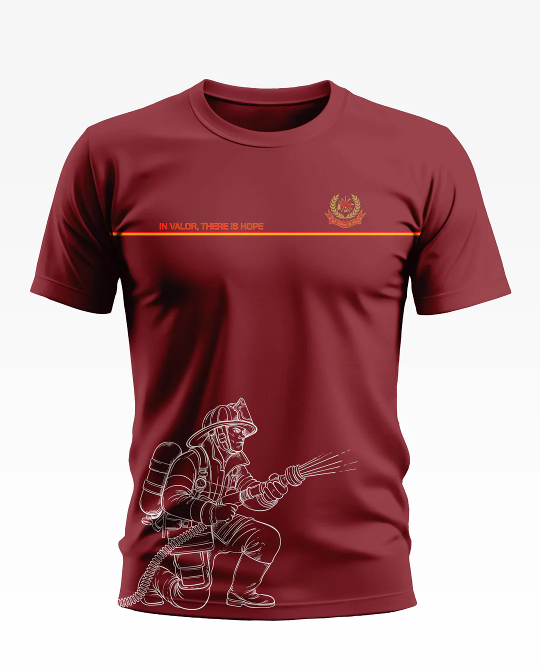 In Valor There Is Hope Soft Cotton T-shirt - Image 6