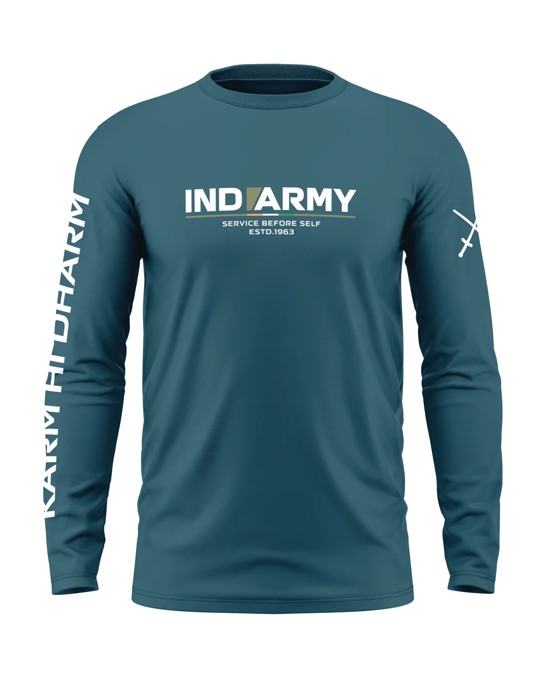 Ind Army Cotton Full Sleeve T-shirt - Image 3