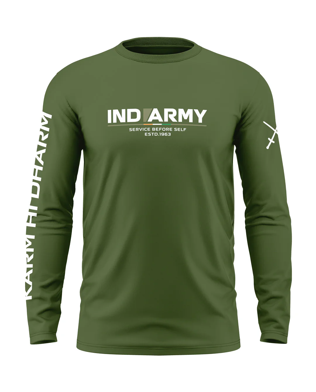 Ind Army Cotton Full Sleeve T-shirt - Image 4
