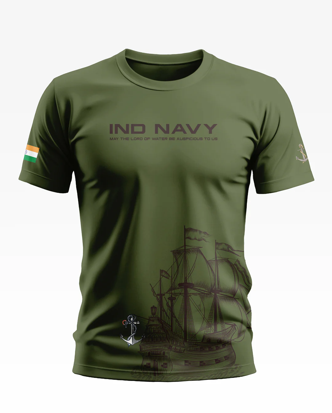 Ind Navy Soft Cotton T-shirt - Image 3