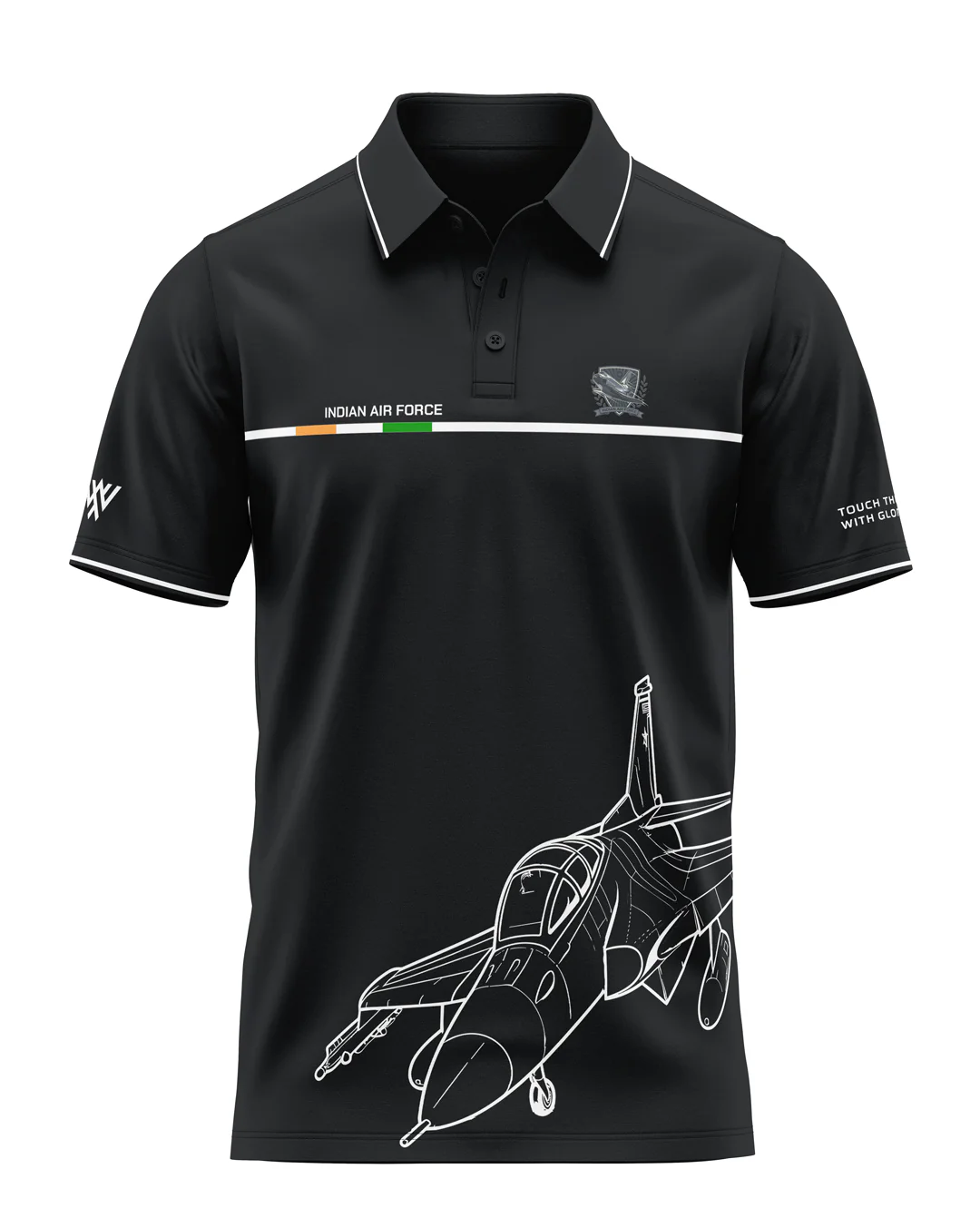 Indian Airforce Prime Polo T-Shirt - Image 2