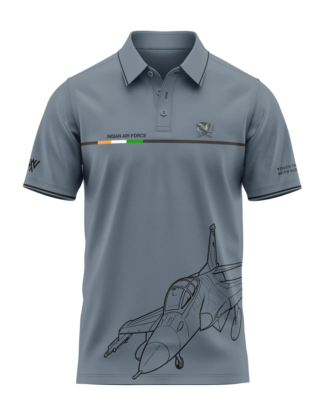 Indian Airforce Prime Polo T-Shirt - Image 3