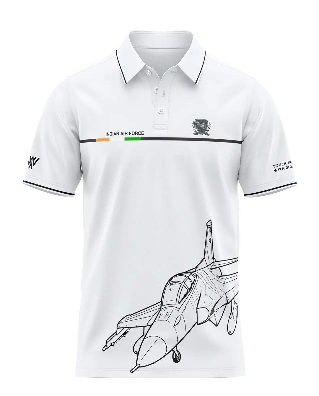 Indian Airforce Prime Polo T-Shirt - Image 6