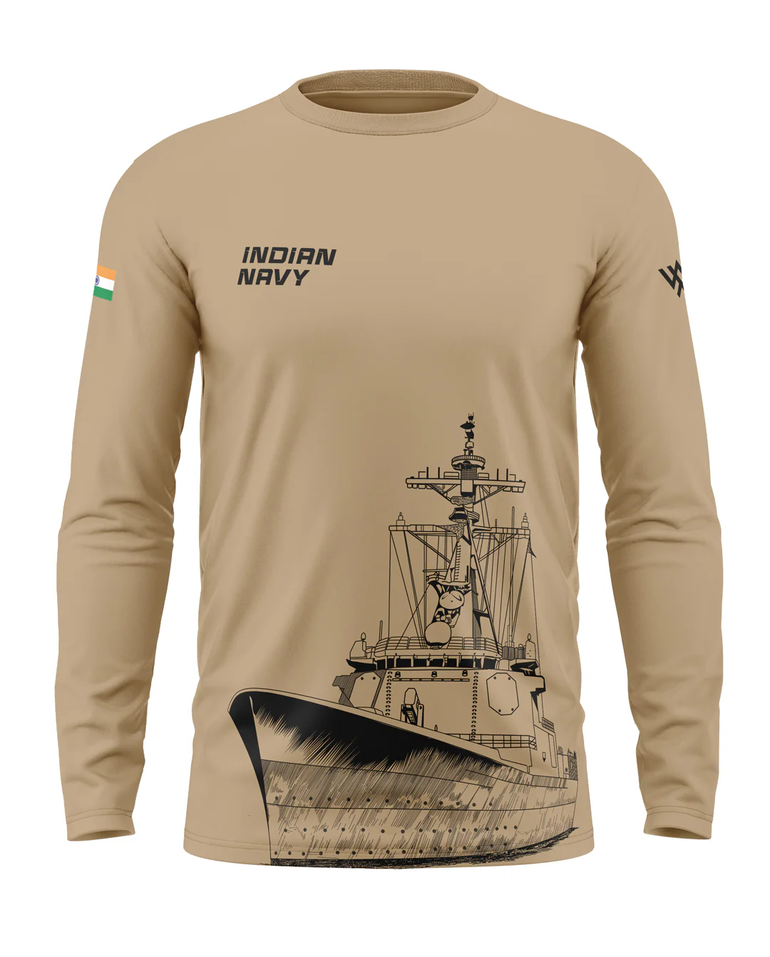 Indian Navy Cotton Full Sleeve T-shirt - Image 5