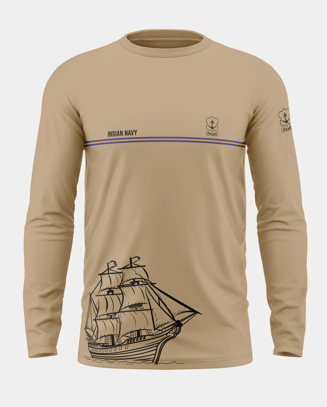Indian Navy Pride Cotton Full Sleeve T-shirt - Image 5