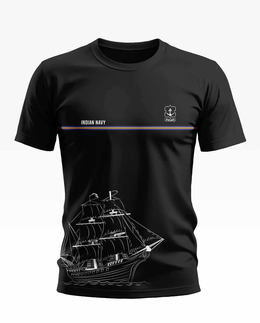 Indian Navy Pride Soft Cotton T-shirt - Image 2