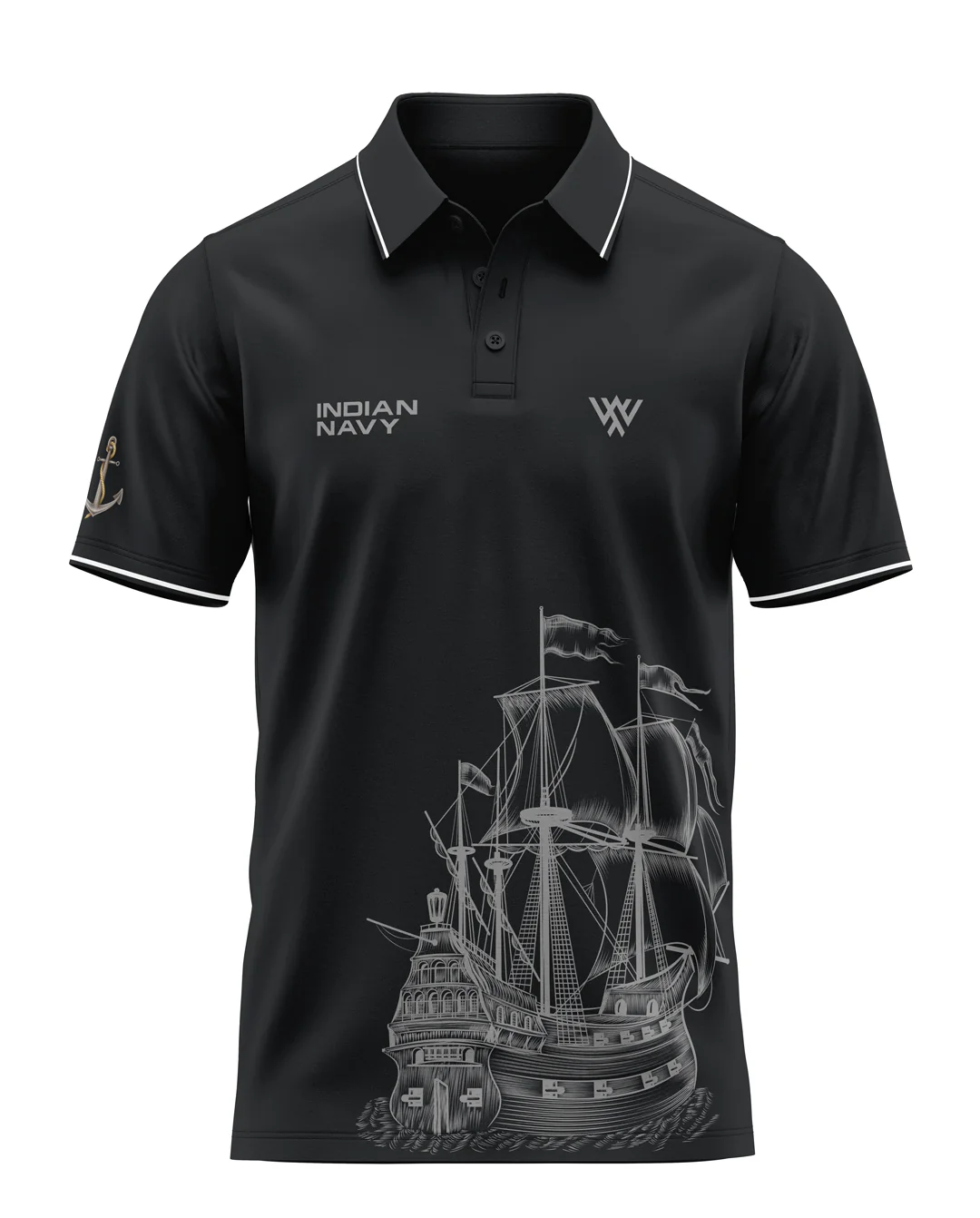Indian Navy Prime Polo T-Shirt - Image 2
