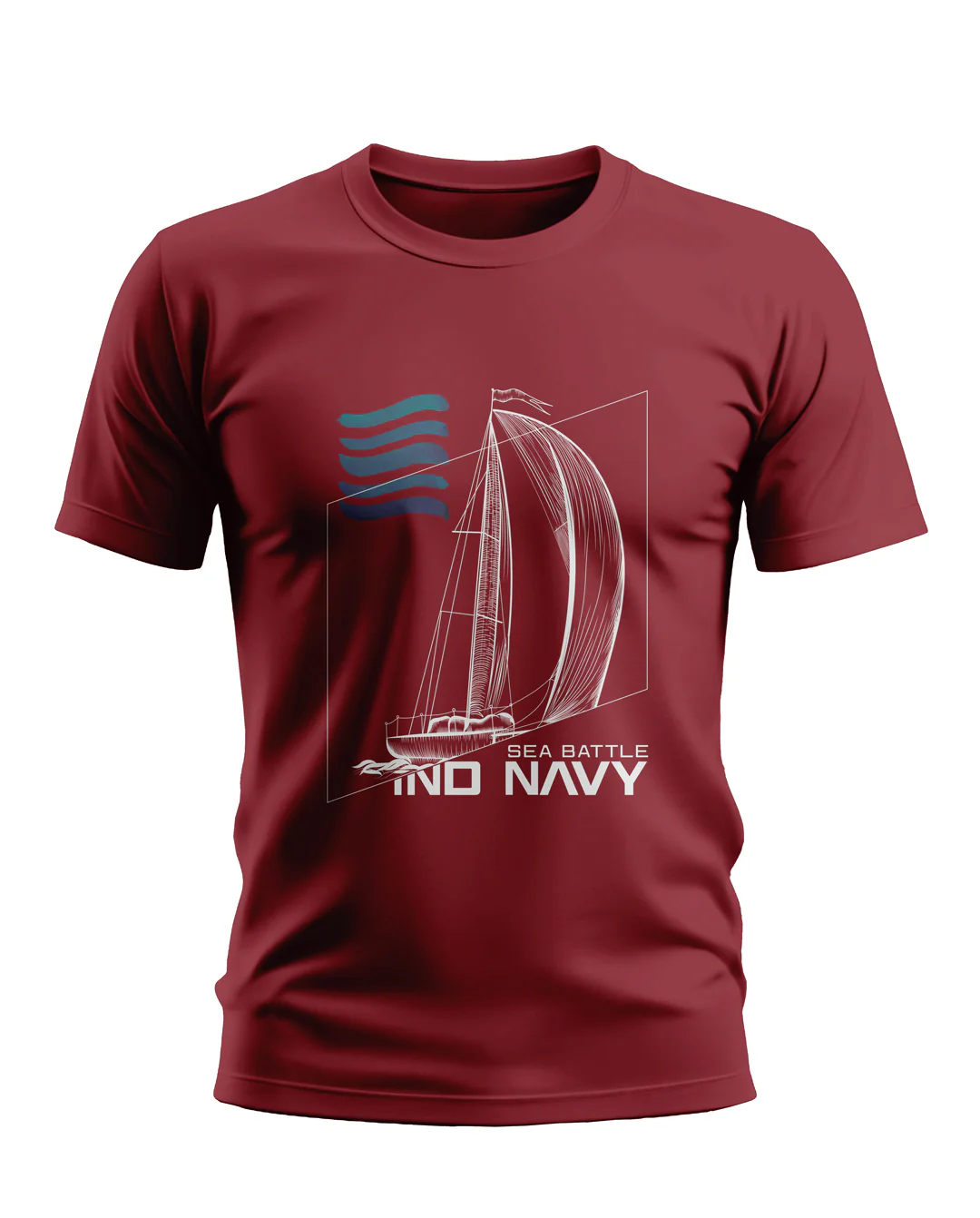 Indian Navy Sea Battle Soft Cotton T-shirt - Image 7