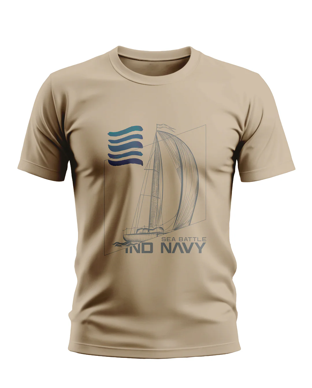 Indian Navy Sea Battle Soft Cotton T-shirt - Image 8