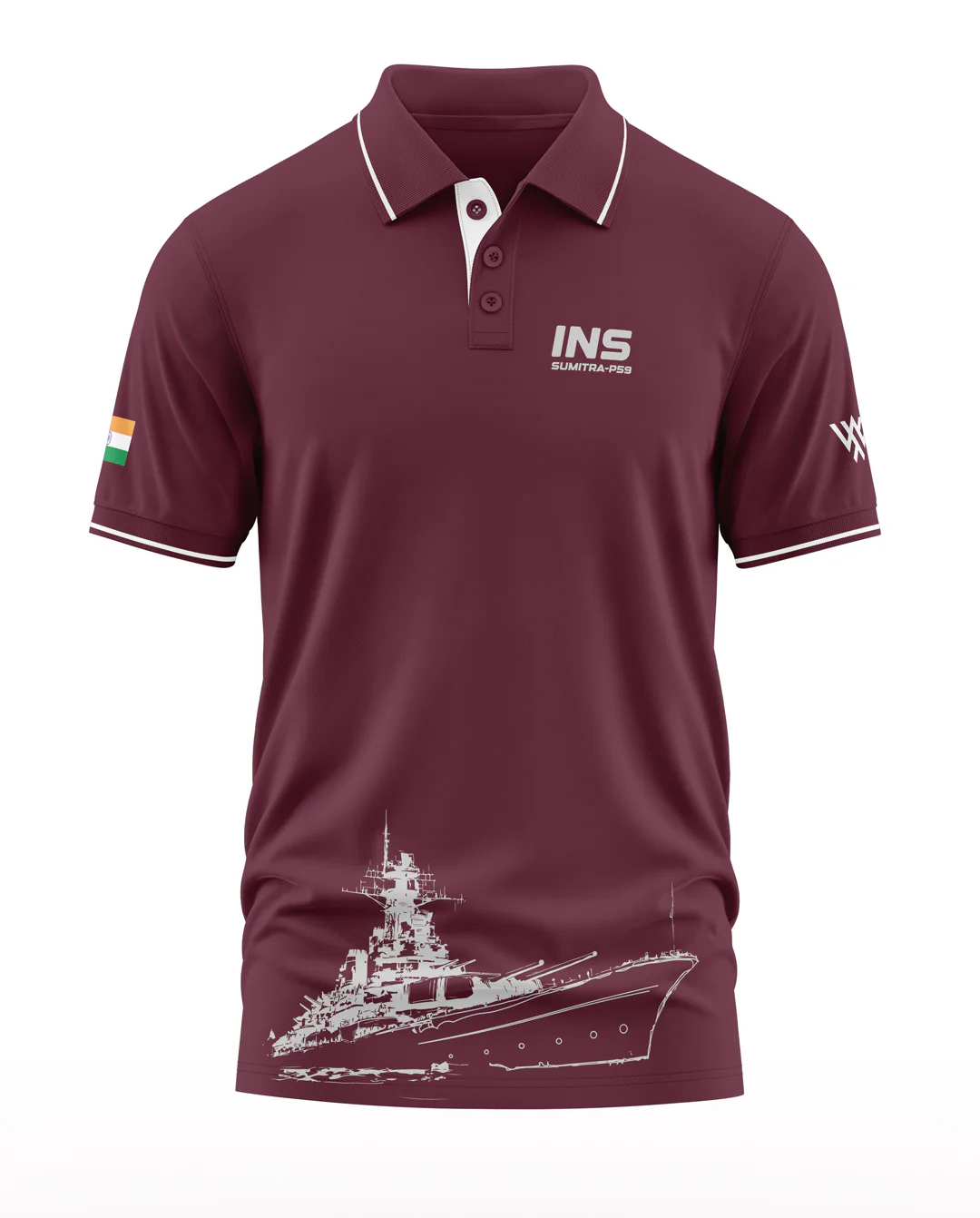 INS Sumitra-P59 Polo Collar T-Shirt - Image 5