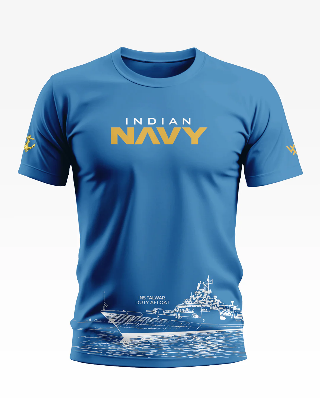 INS Talwar Duty Afloat Soft Cotton T-shirt - Image 2