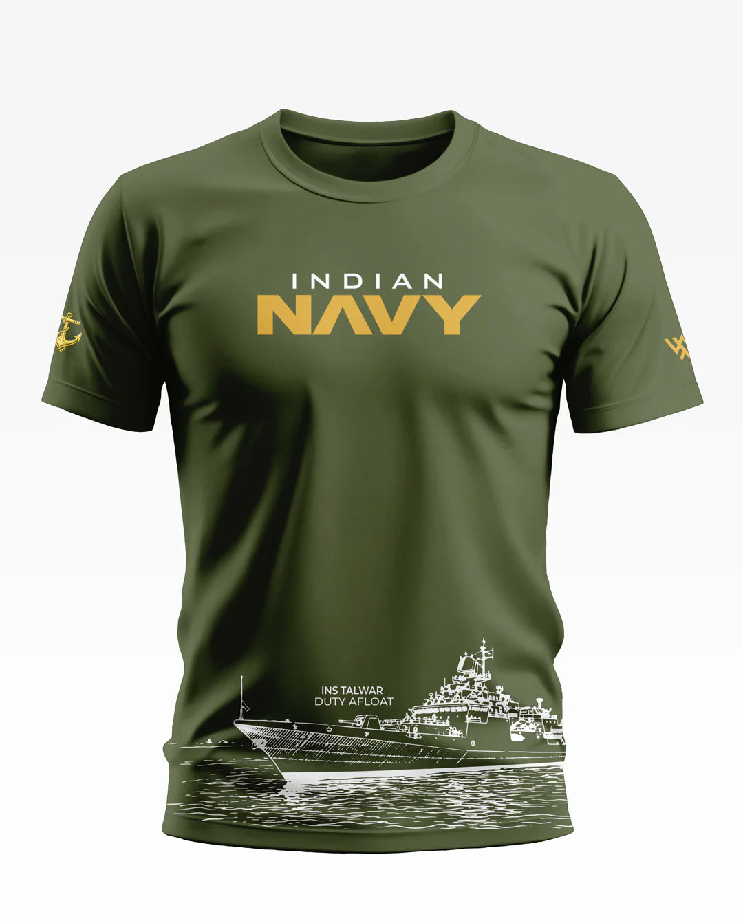 INS Talwar Duty Afloat Soft Cotton T-shirt - Image 4