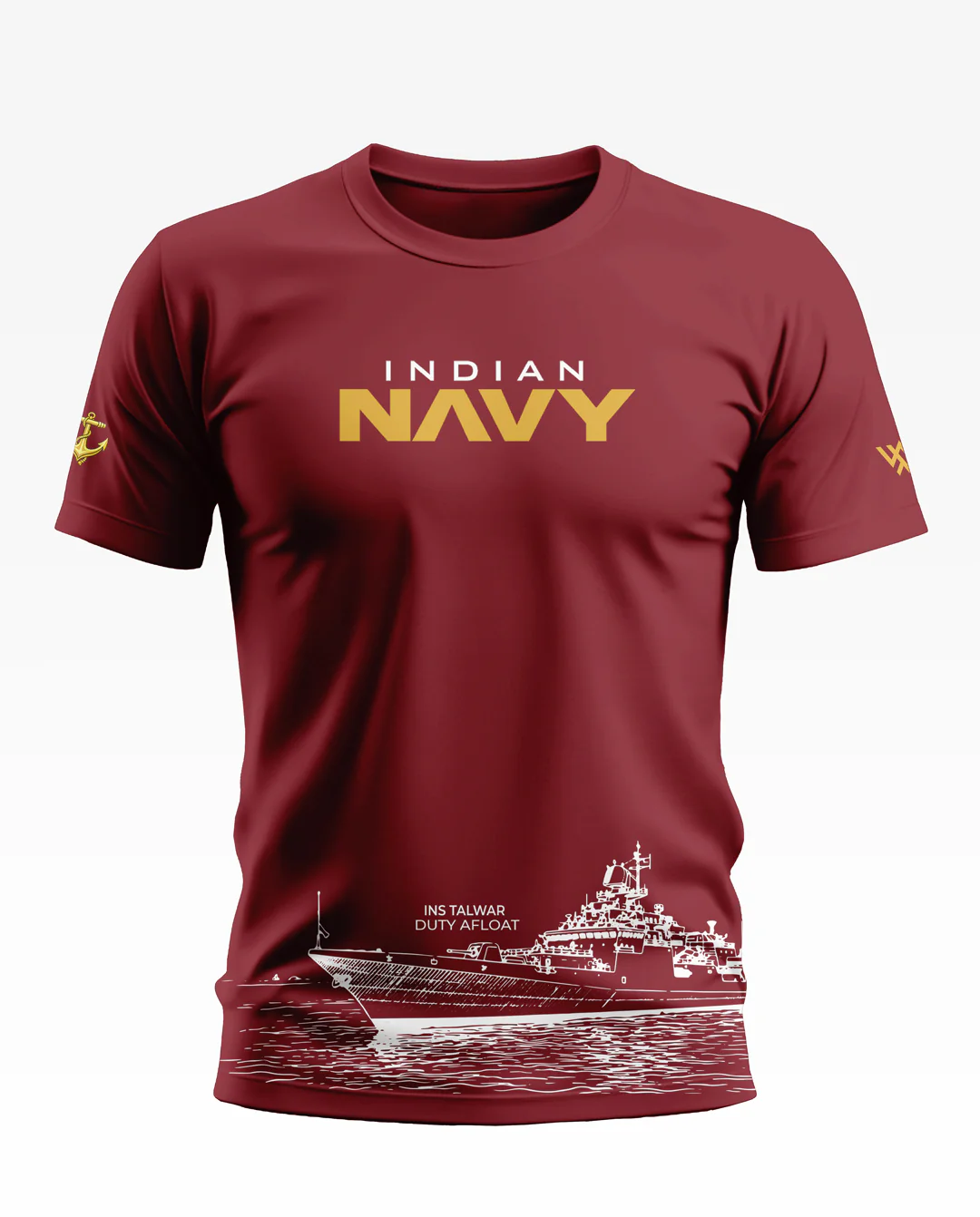 INS Talwar Duty Afloat Soft Cotton T-shirt - Image 6