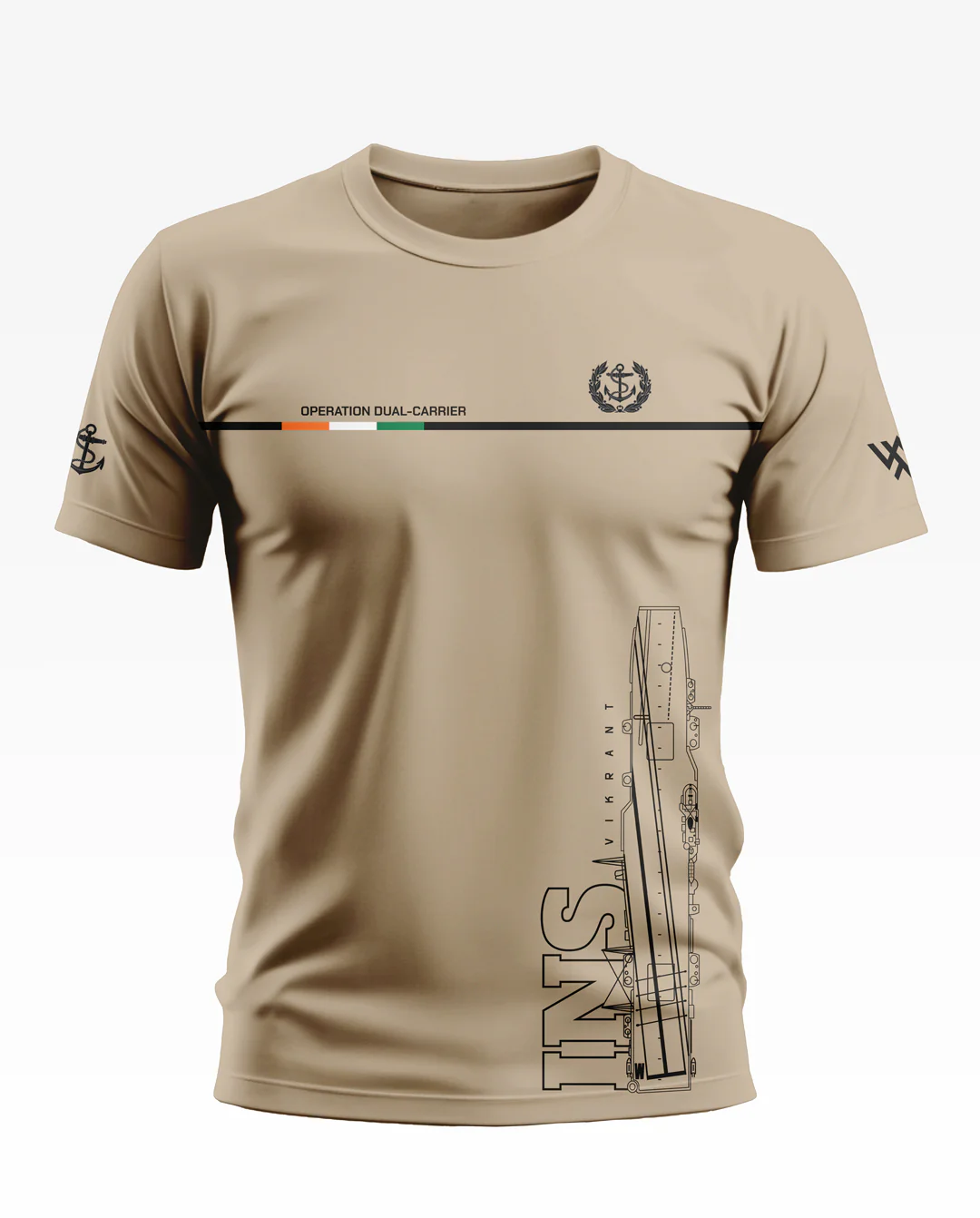 INS Vikrant Soft Cotton T-shirt - Image 7