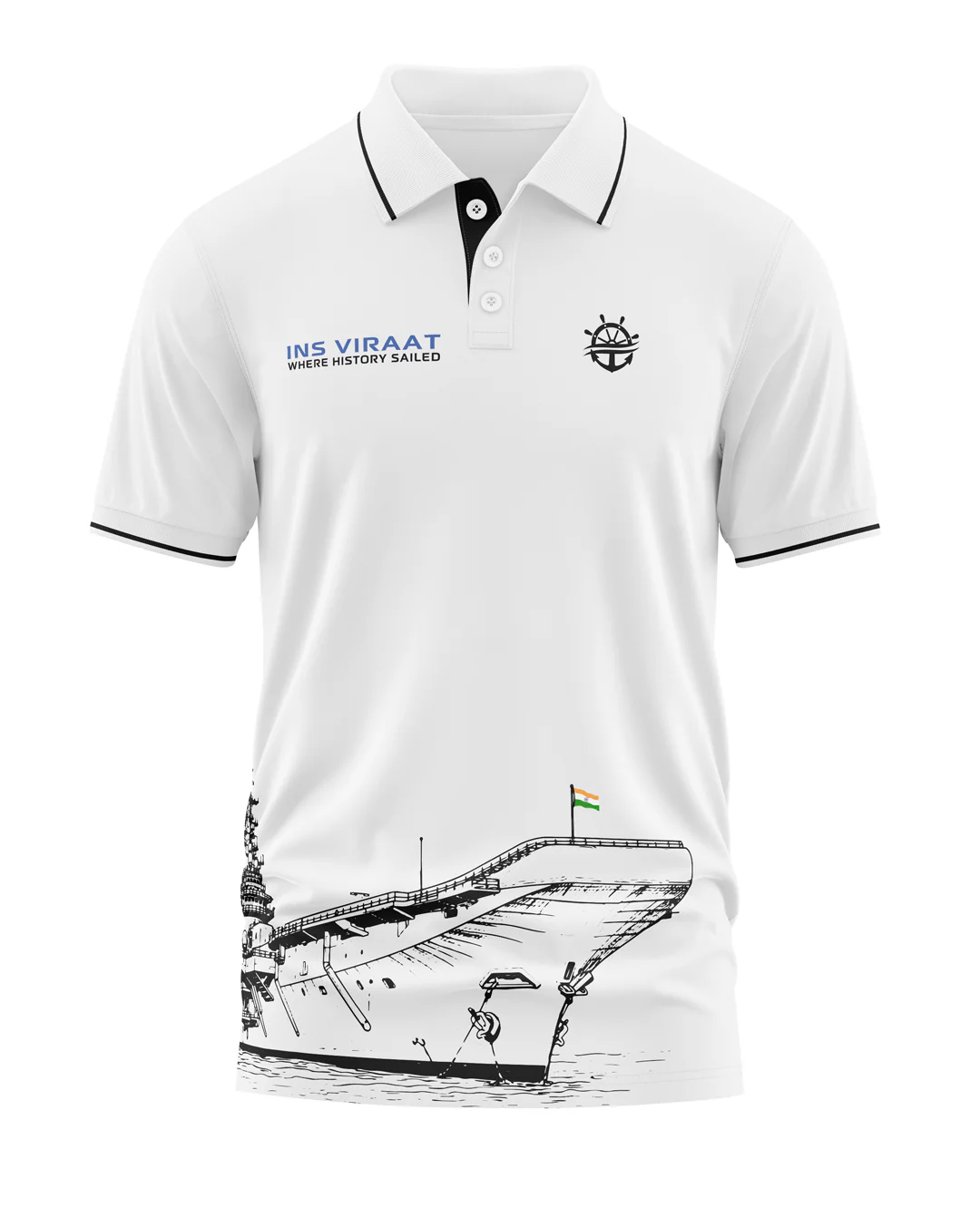 INS Viraat Polo Collar T-Shirt - Image 5