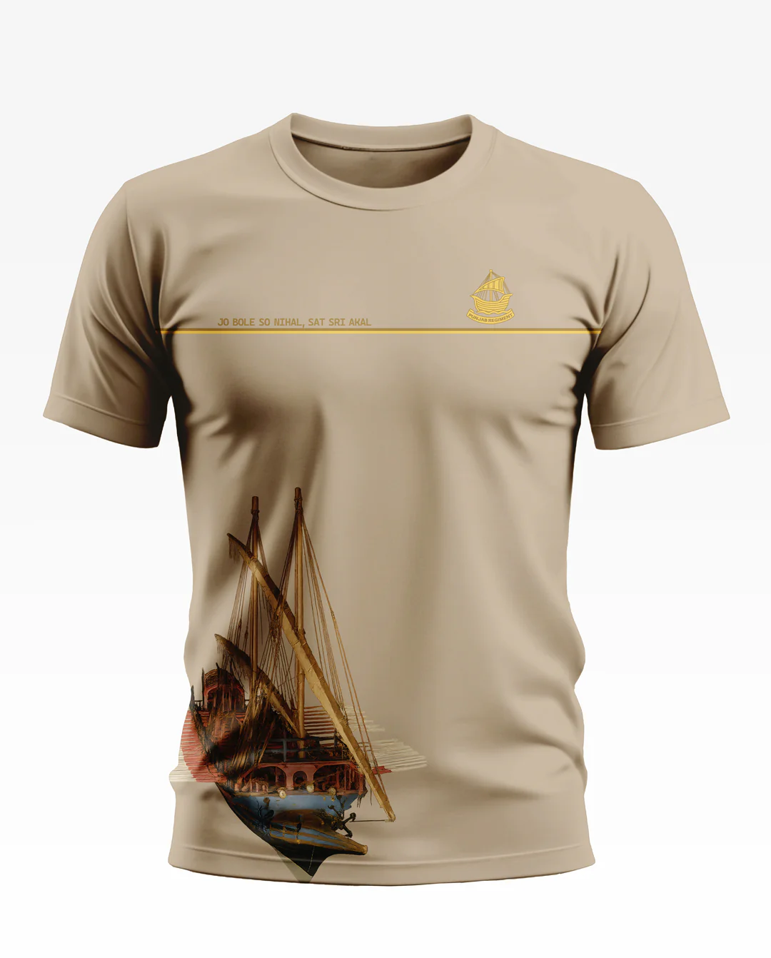 Jo Bole So Nihal, Sat Sri Akal Soft Cotton T-shirt - Image 5