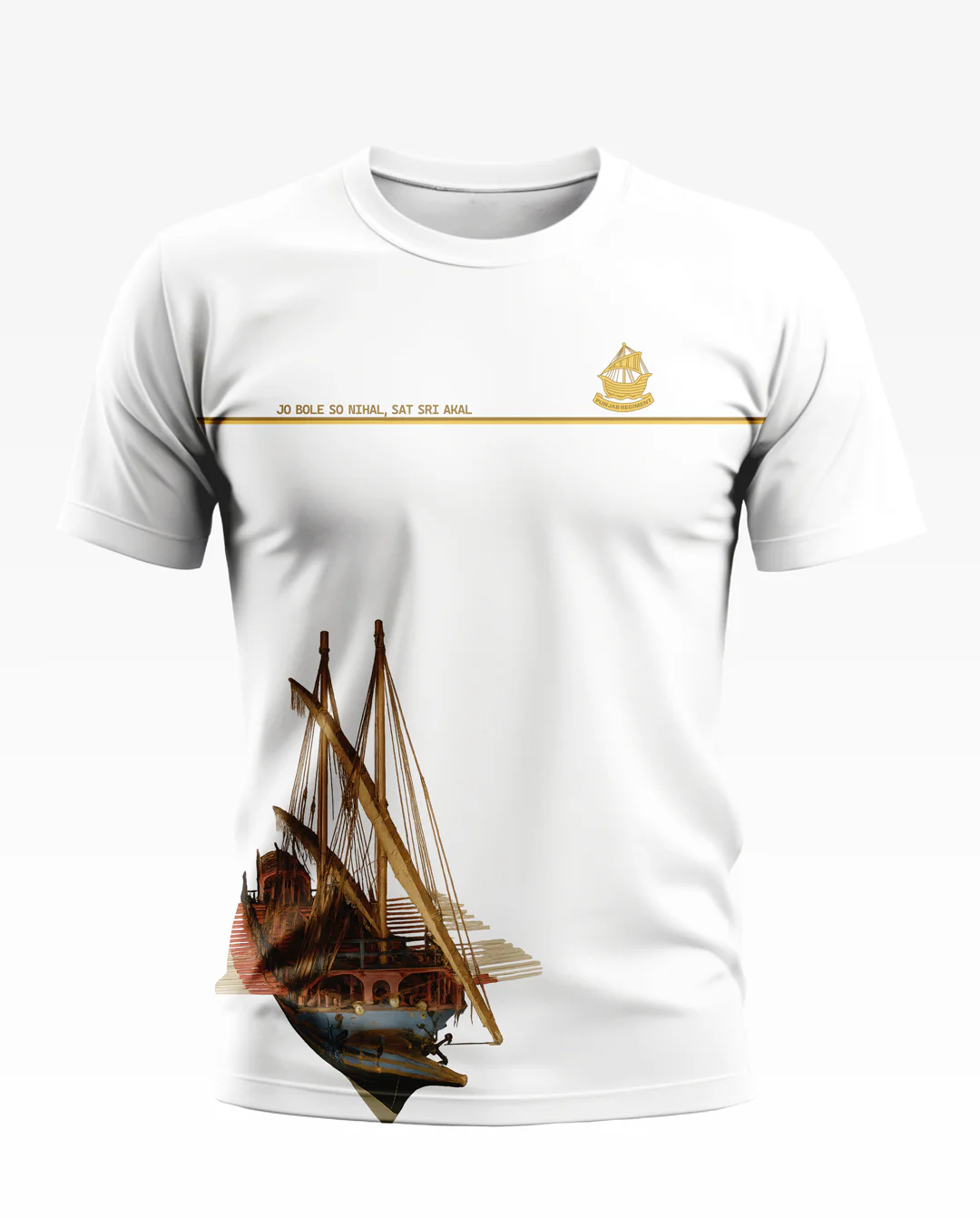Jo Bole So Nihal, Sat Sri Akal Soft Cotton T-shirt - Image 6