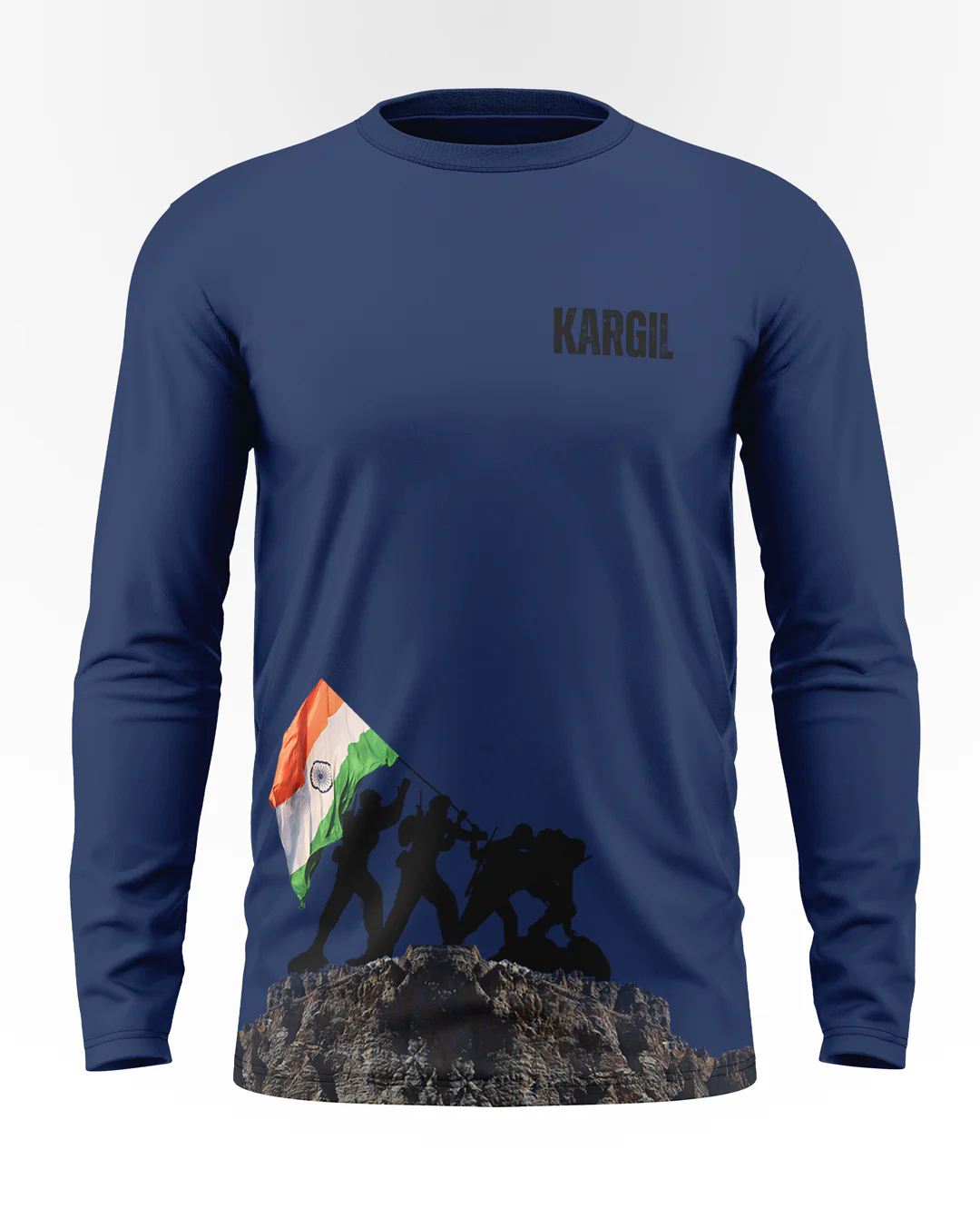 Kargil hill Cotton Full Sleeve T-shirt - Image 4