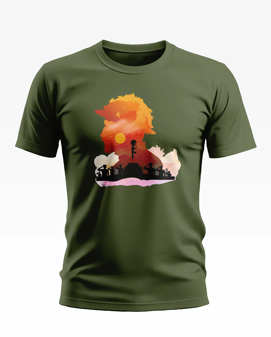 Kargil War Army Cotton T-shirt - Image 2