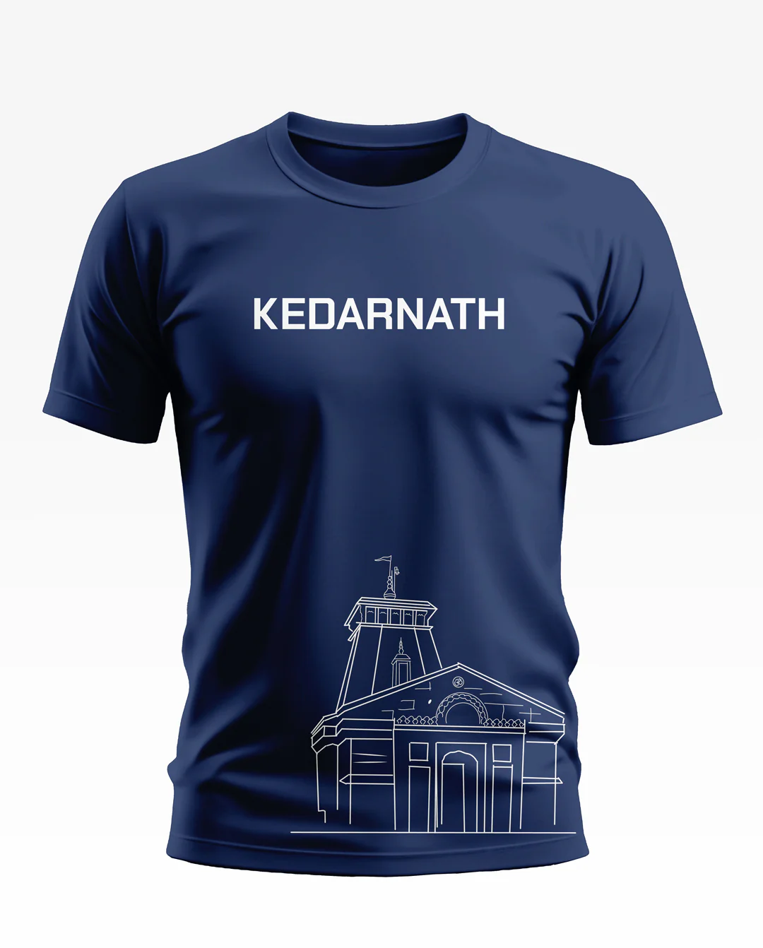 Kedarnath Temple Cotton T-shirt - Image 3