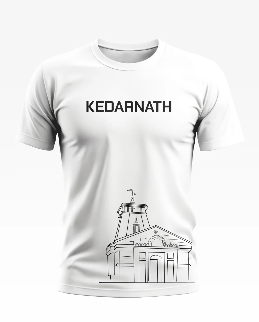 Kedarnath Temple Cotton T-shirt - Image 4