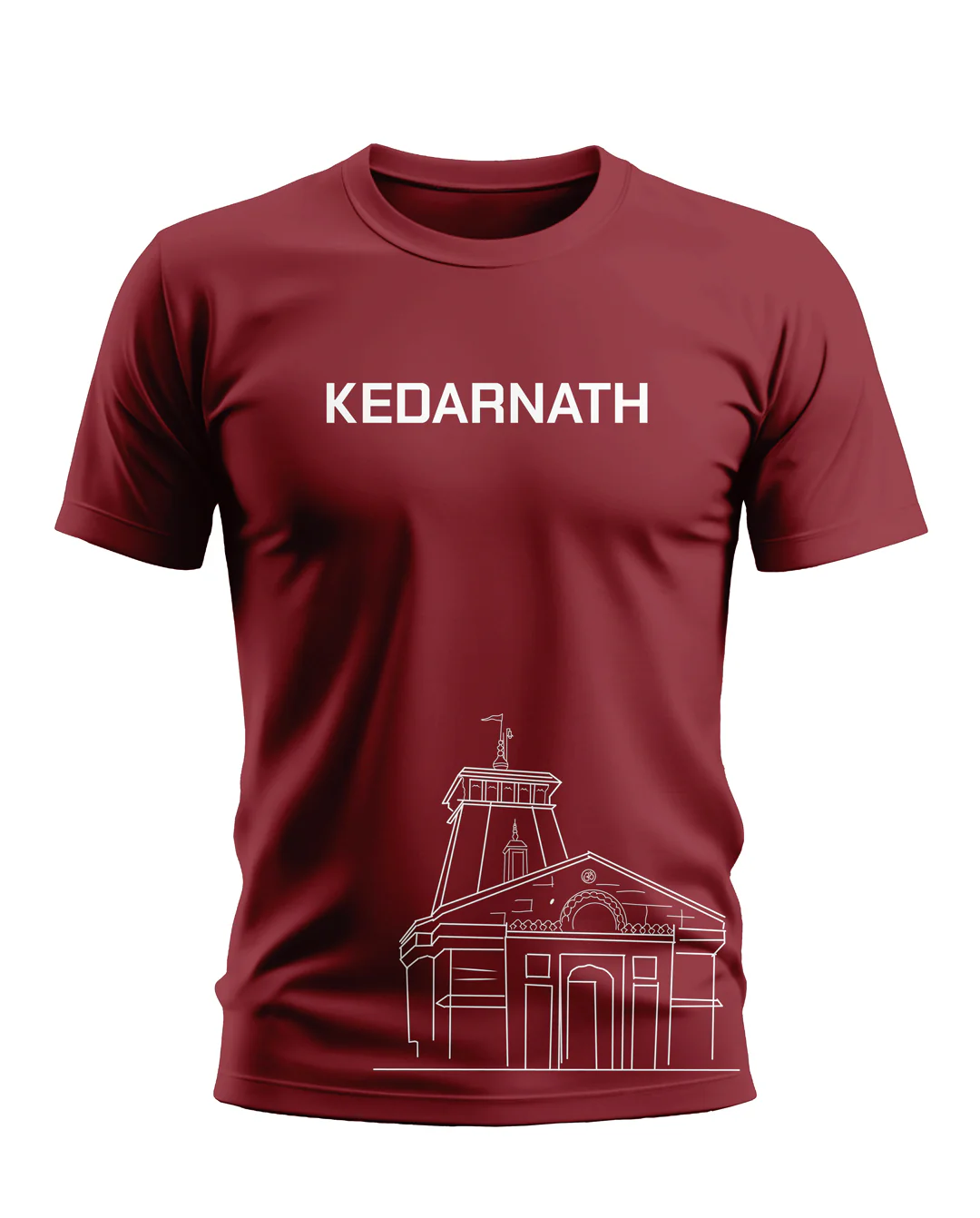 Kedarnath Temple Cotton T-shirt - Image 6