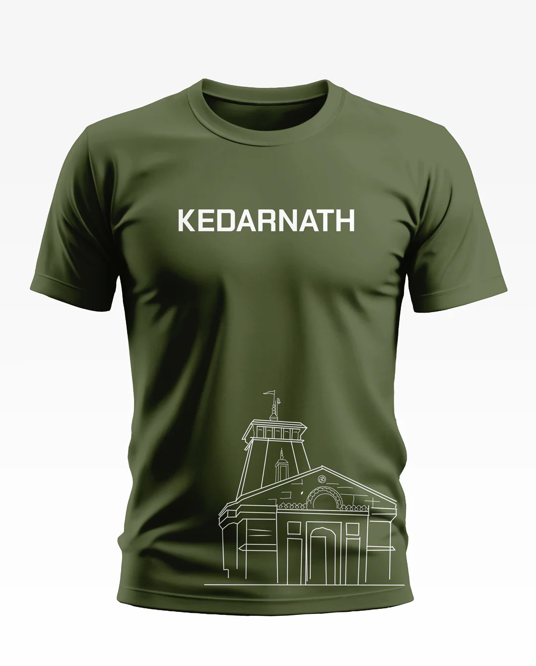 Kedarnath Temple Cotton T-shirt - Image 8