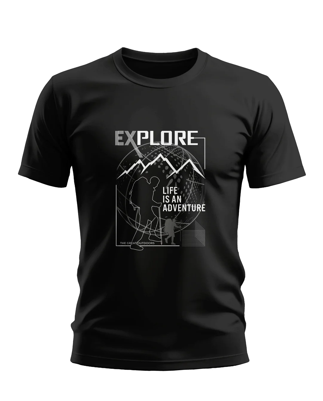 LIFE IS AN ADVENTURE Cotton T-shirt - Image 2