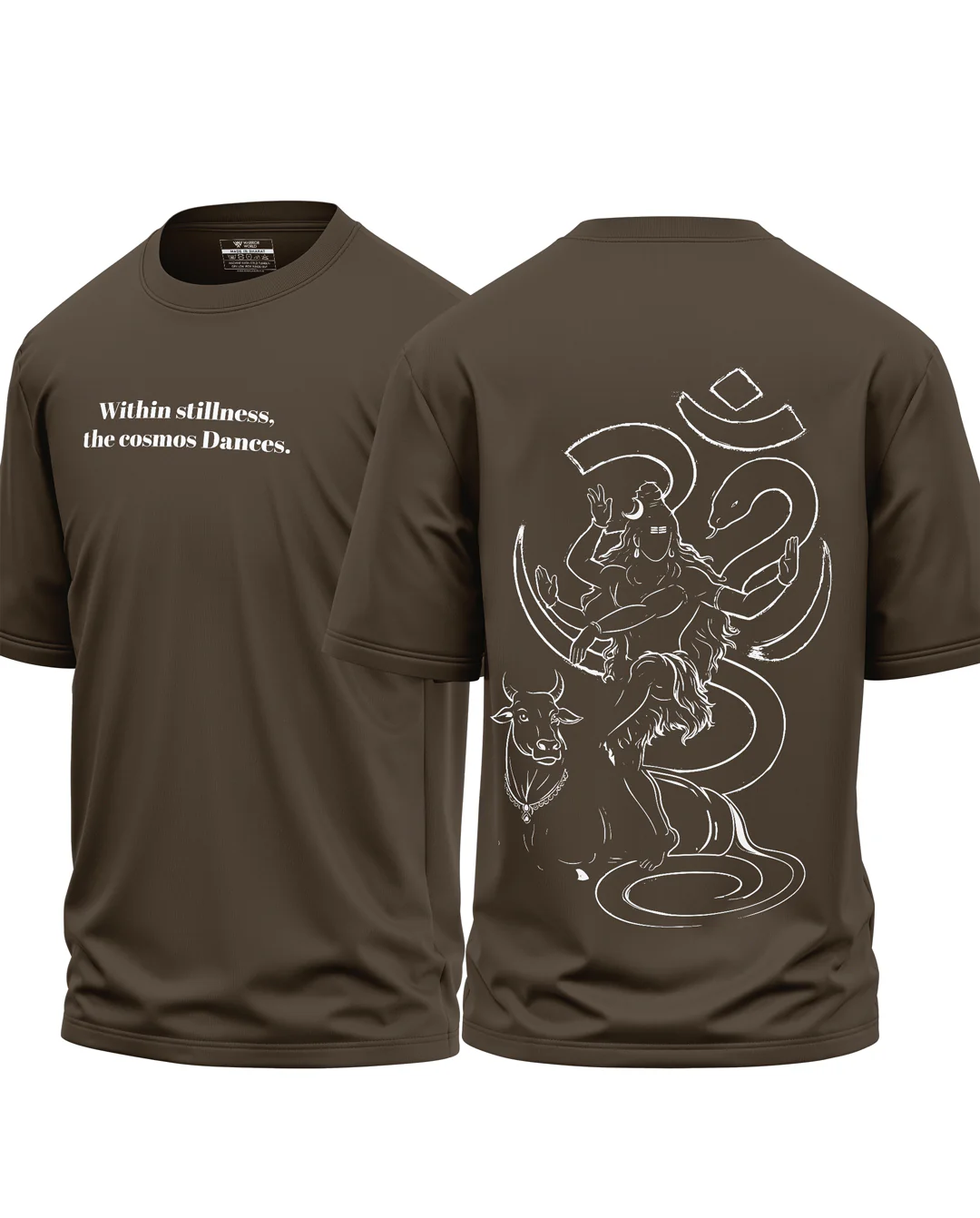 Mahadev Line Art Cotton Oversized T-Shirt - Image 4
