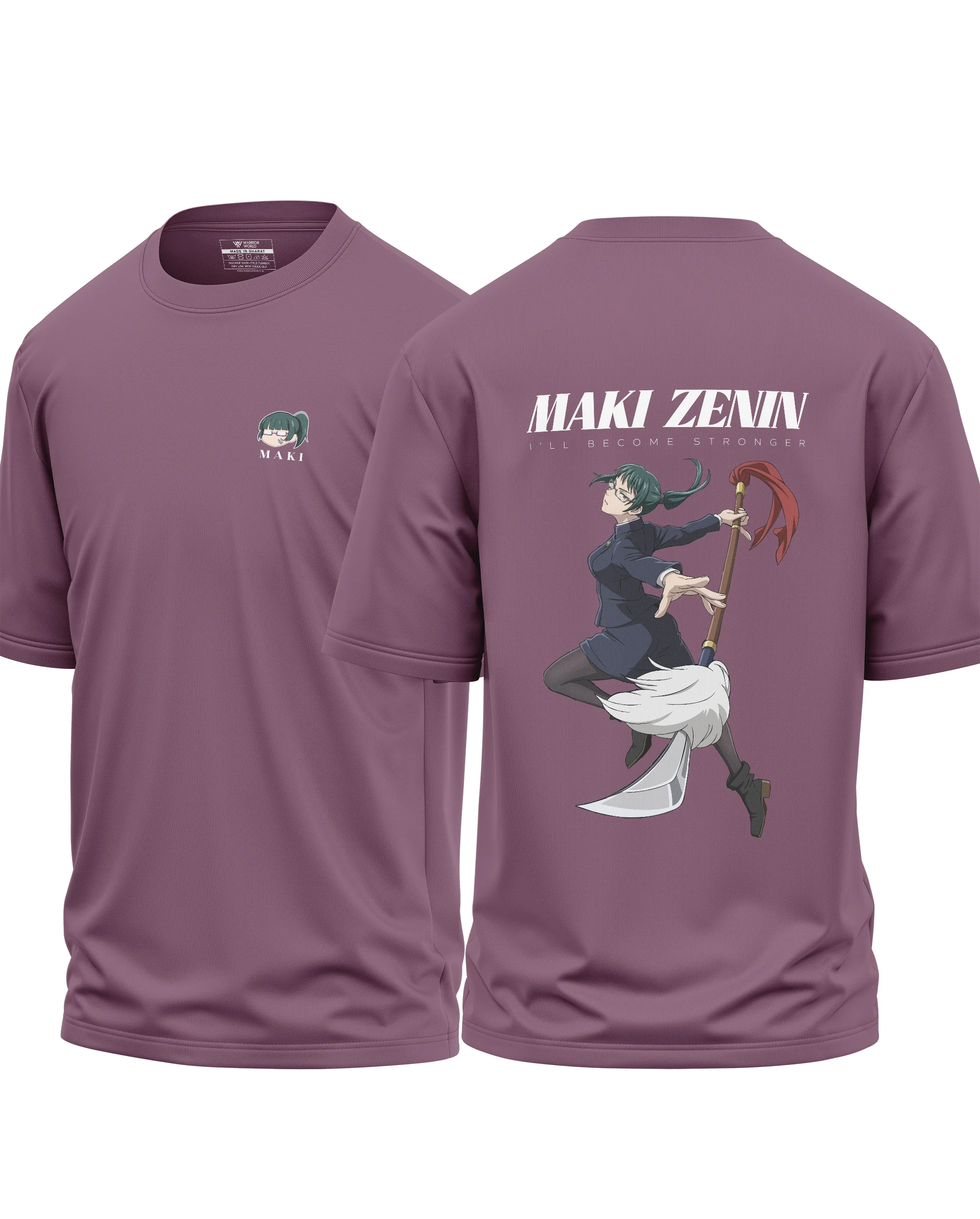 Maki Zenin Become Stonger Cotton Oversized T-shirt - Image 2