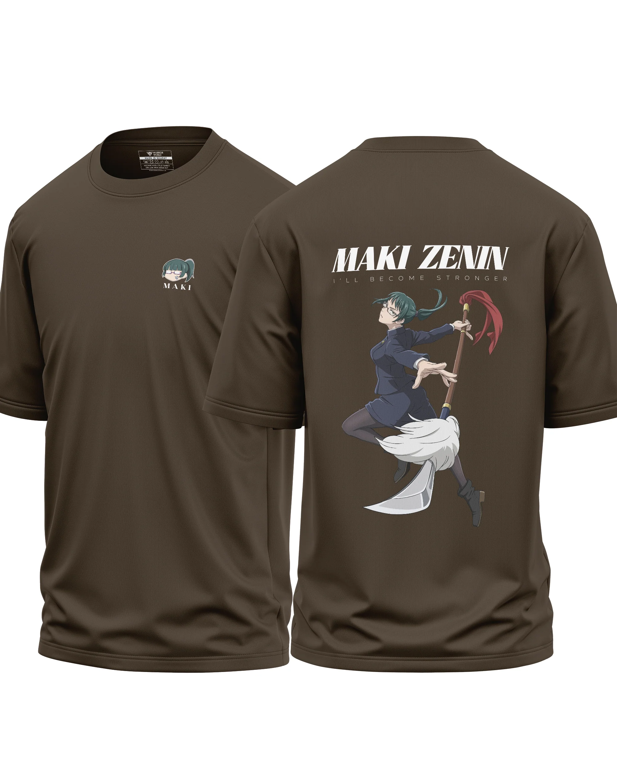 Maki Zenin Become Stonger Cotton Oversized T-shirt - Image 5