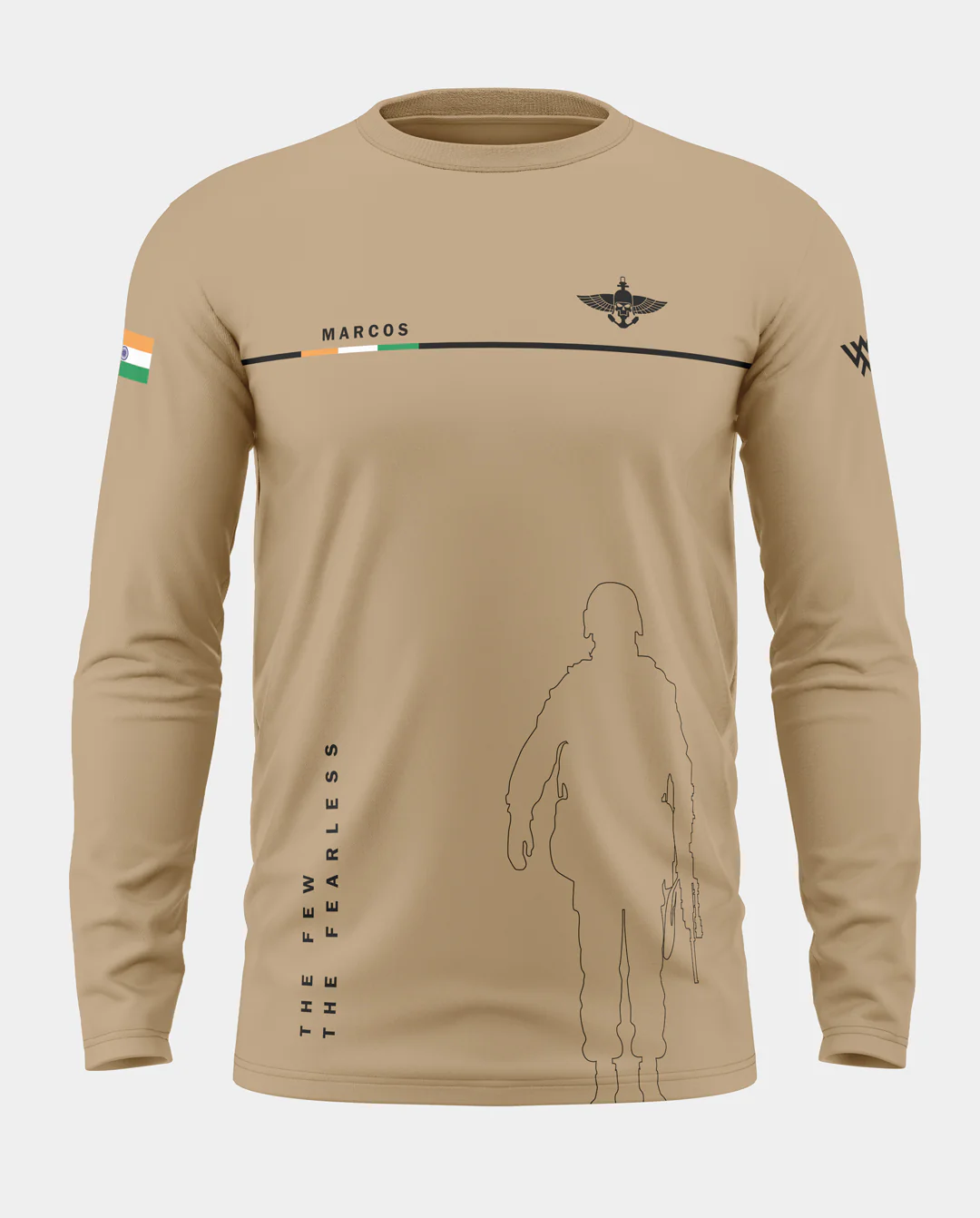 Marcos Army Cotton Full Sleeve T-shirt - Image 5