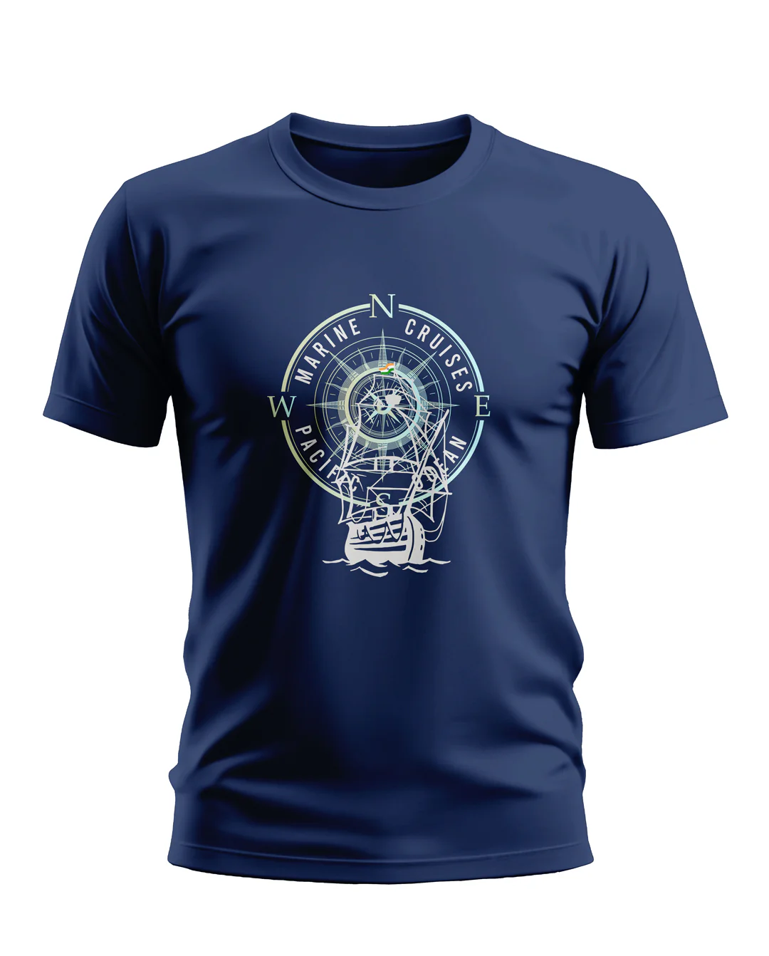 Marine Cruises Compass Style Soft Cotton T-shirt - Image 4