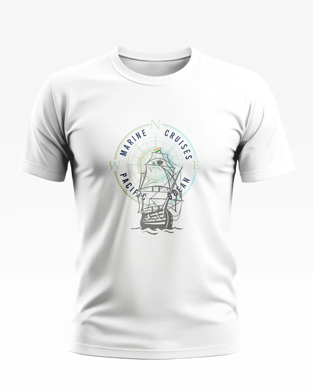 Marine Cruises Compass Style Soft Cotton T-shirt - Image 5