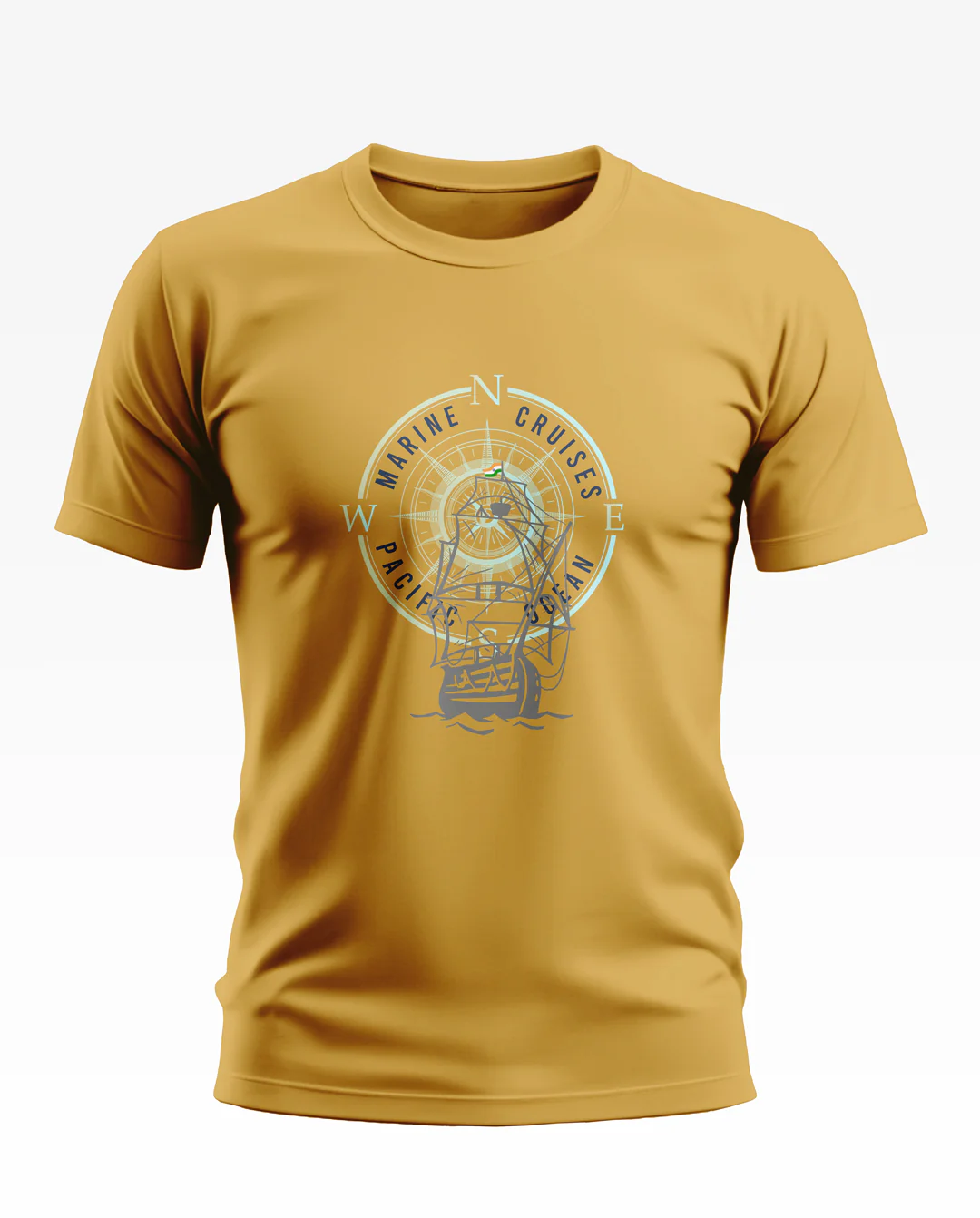 Marine Cruises Compass Style Soft Cotton T-shirt - Image 6