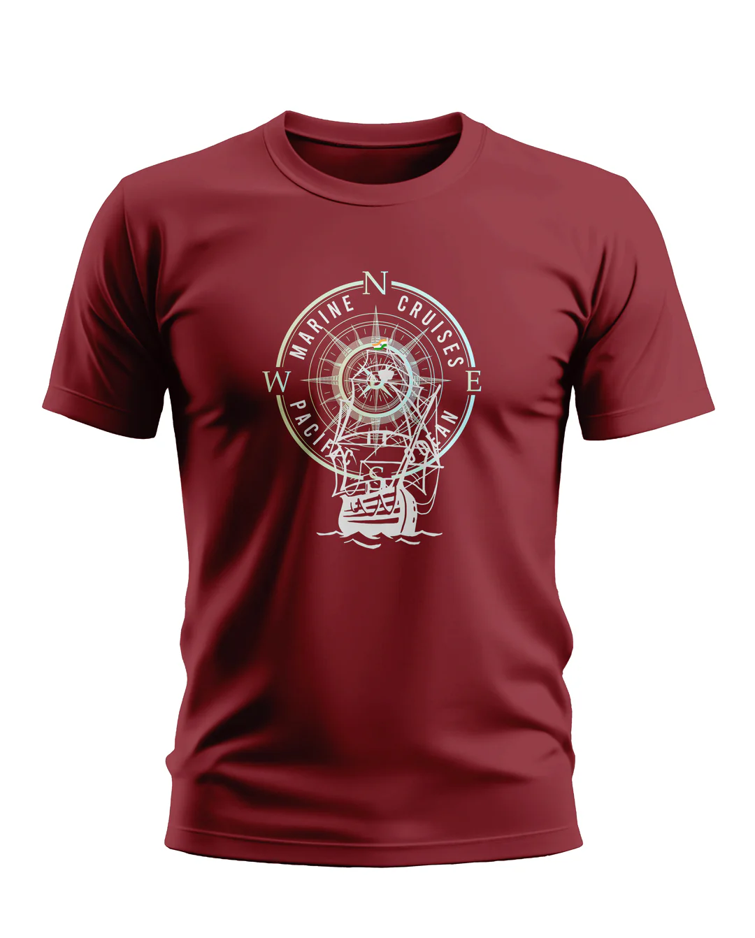 Marine Cruises Compass Style Soft Cotton T-shirt - Image 7