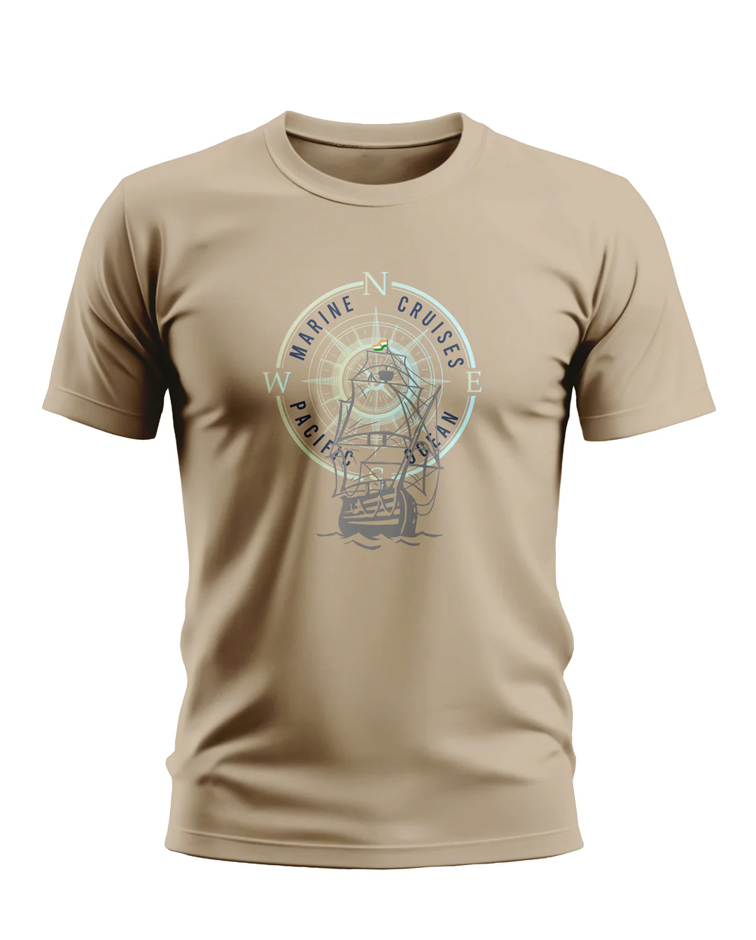 Marine Cruises Compass Style Soft Cotton T-shirt - Image 8