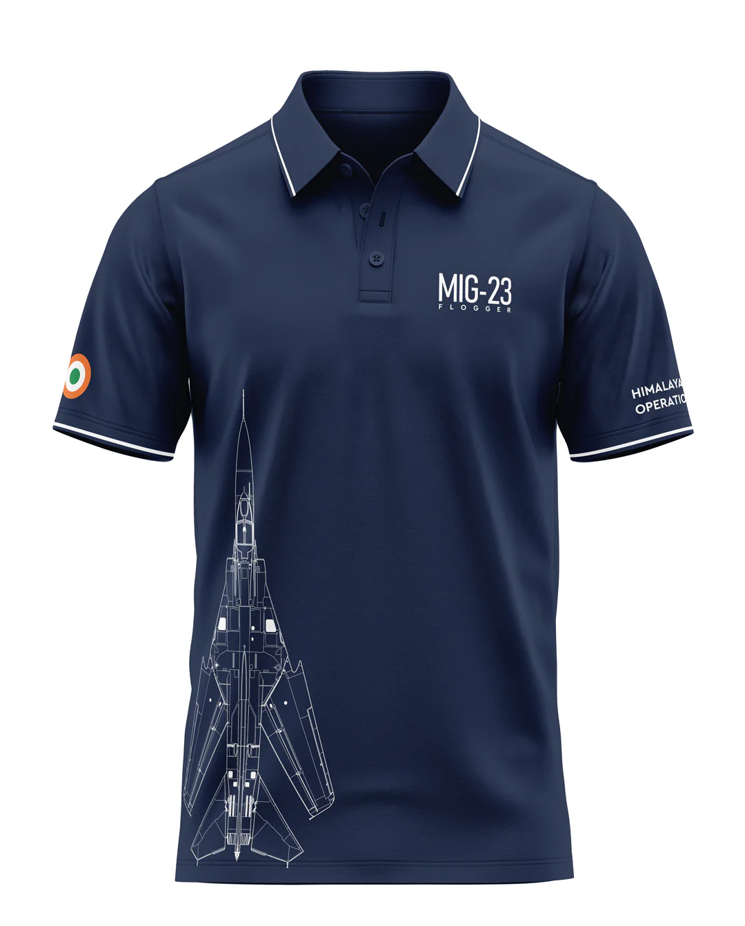 Mig-23 Flogger Prime Polo T-Shirt - Image 3