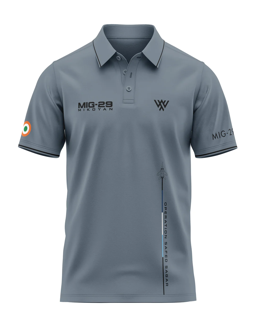 MIG Op Safed Sagar Prime Polo T-Shirt - Image 3