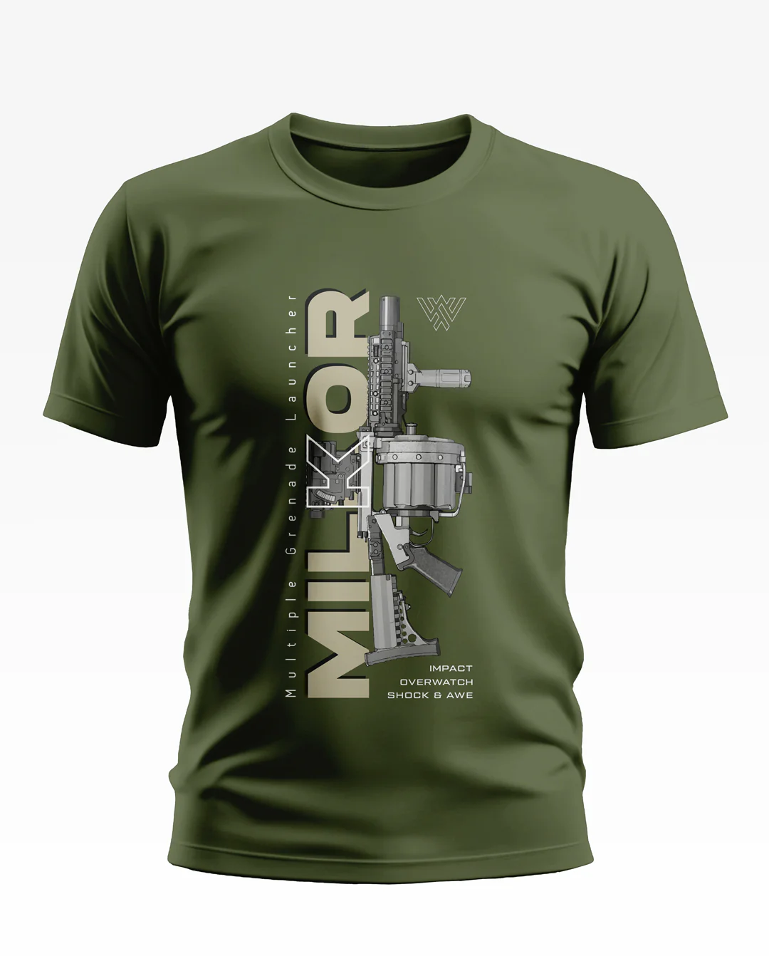 MILKOR Gun Design Soft Cotton T-shirt - Image 3