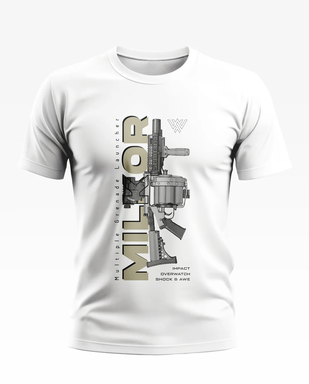 MILKOR Gun Design Soft Cotton T-shirt - Image 7